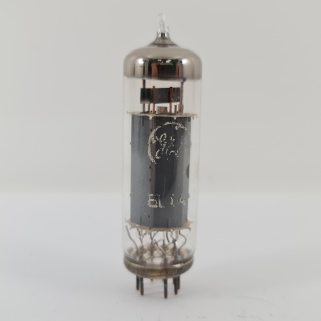 1 X EL84 MINIWATT TUBE. 1960s BARCELONA PROD. COPPER RODS. USED. 107. CH168
