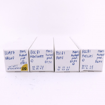4 X ECC81 TUBE. 1960s...