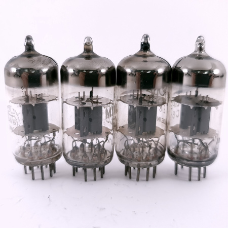 4 X ECC81 TUBE. 1960s MULLARD PROD. 1 MATCHED PAIR. USED. 110. CH168