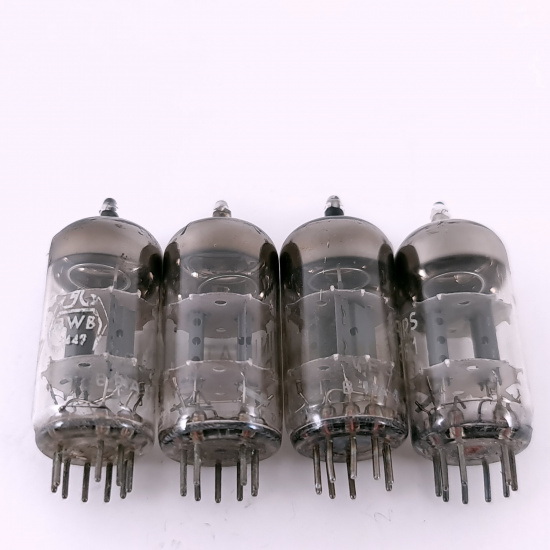 4 X ECC81 TUBE. 1960s MULLARD PROD. 1...