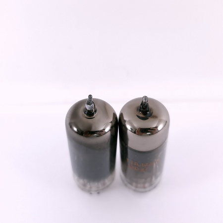 2 X 12BY7A SYLVANIA/RCA TUBE. 1950/60s PROD. BLACK PLATES. 112. CH168