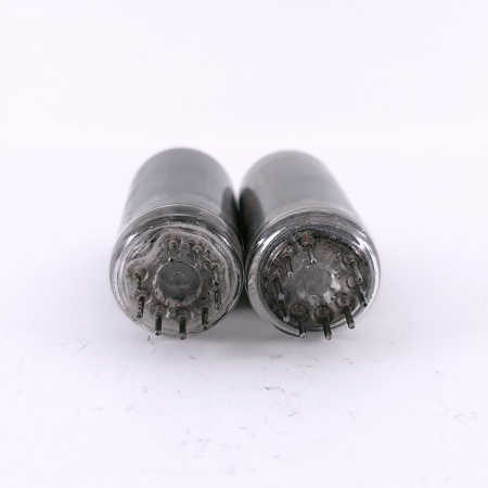 2 X 12BY7A SYLVANIA/RCA TUBE. 1950/60s PROD. BLACK PLATES. 112. CH168