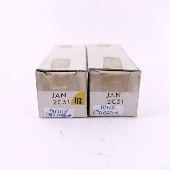 2 X JAN 2C51 TUBE. 1960s...