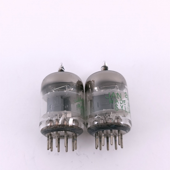 2 X JAN 2C51 TUBE. 1960s PROD. BLACK...