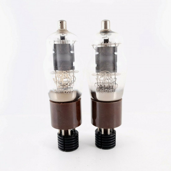 2 X CV1724 / 5A / 102D STC TUBE. BROWN BASE. 1960s BRITISH ARMY PROD. CP  ENA