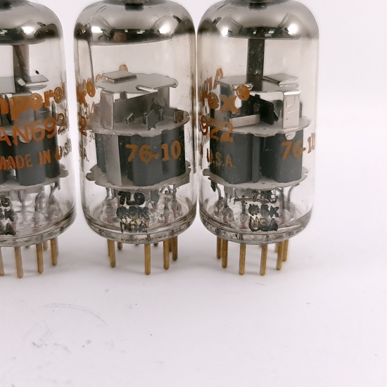 5 X JAN 6922 AMPEREX TUBE. 1970s...