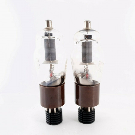 2 X CV1724 / 5A / 102D STC TUBE. BROWN BASE. 1960s BRITISH ARMY PROD. CP  ENA