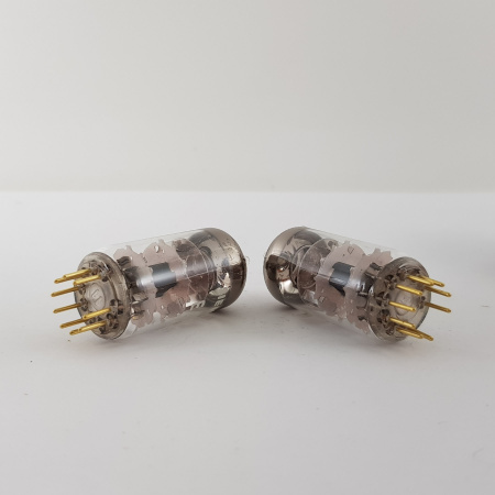 2 X E86C SIEMENS TUBE. GOLD PIN. 3 MICAS 1960s PRODUCTION. NOS/NIB. AF ENA