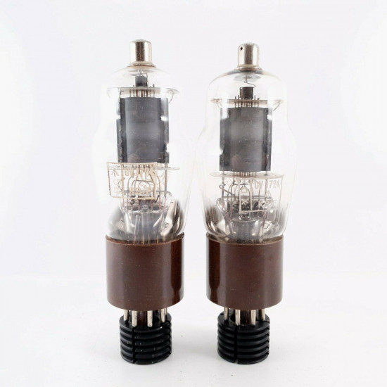 2 X CV1724 / 5A / 102D STC TUBE. BROWN BASE. 1960s BRITISH ARMY PROD. CP  ENA