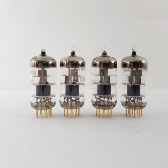 4 X E86C SIEMENS TUBE. GOLD PIN. 3...