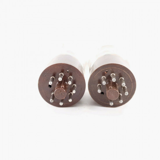 2 X CV1724 / 5A / 102D STC TUBE. BROWN BASE. 1960s BRITISH ARMY PROD. CP  ENA