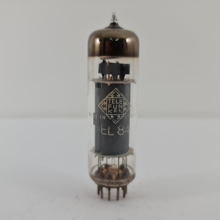1 X EL84 TELEFUNKEN TUBE. 1960s PROD. COPPER RODS. USED. 124. CH168