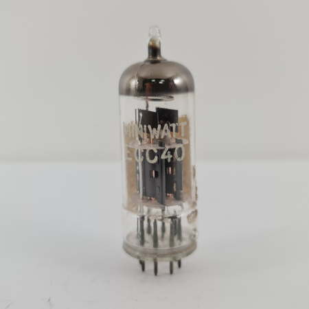 1 X ECC40 MINIWATT TUBE. 1960s PROD. COPPER RODS. 125. CH168