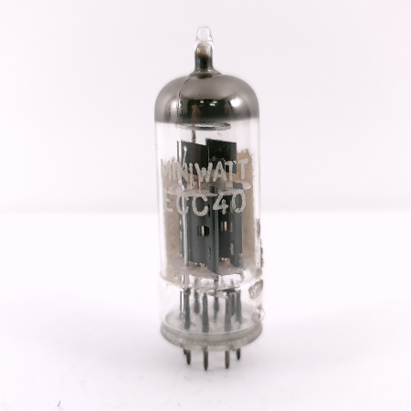 1 X ECC40 MINIWATT TUBE. 1960s PROD. COPPER RODS. 125. CH168