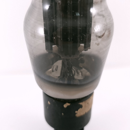 1 X 6L6G / KT66 RTC TUBE. 1950s PROD. BLACK PLATES. DUAL GETTER. USED.127.CH168