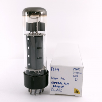 1 X EL34 TUBE. 1960s PROD....