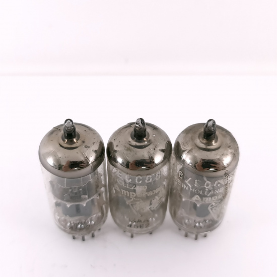 3 X ECC88 AMPEREX BUGLE BOY TUBE....