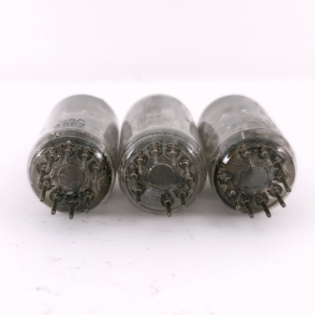 3 X ECC88 AMPEREX BUGLE BOY TUBE. 1960s PROD. MATCHED TRIO. USED. 137. CH168