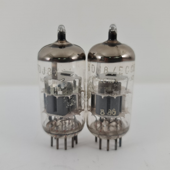 2 X ECC88 AMPEREX BUGLE BOY TUBE....