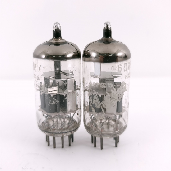 2 X ECC88 AMPEREX BUGLE BOY TUBE....