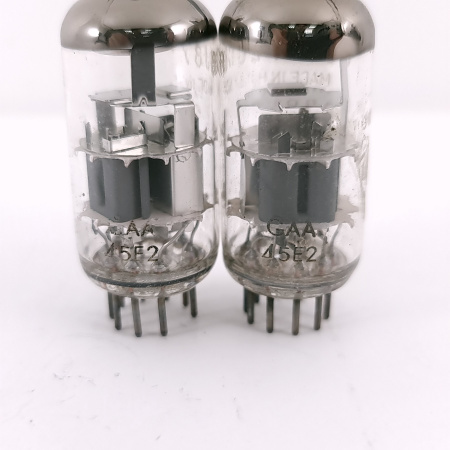 2 X ECC88 AMPEREX BUGLE BOY TUBE. 1960s PROD. MATCHED PAIR. USED. 138. CH168