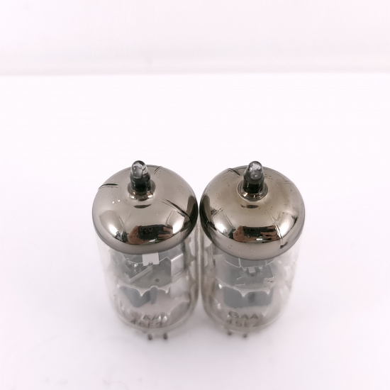 2 X ECC88 AMPEREX BUGLE BOY TUBE....