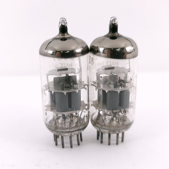 2 X ECC88 AMPEREX BUGLE BOY TUBE....
