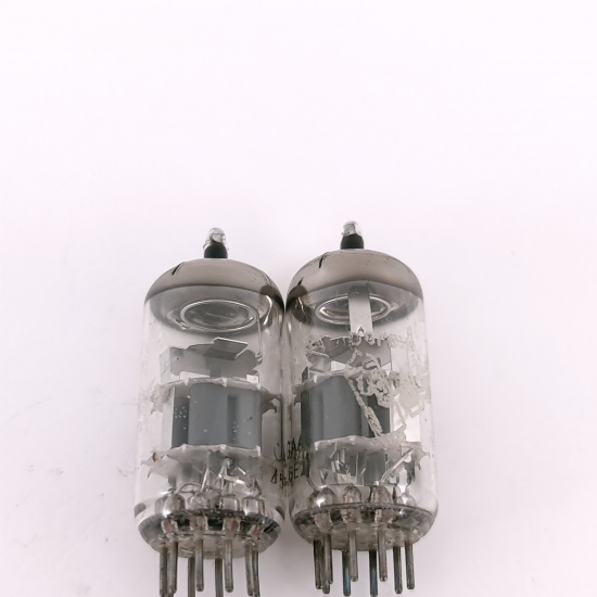 2 X ECC88 AMPEREX BUGLE BOY TUBE....
