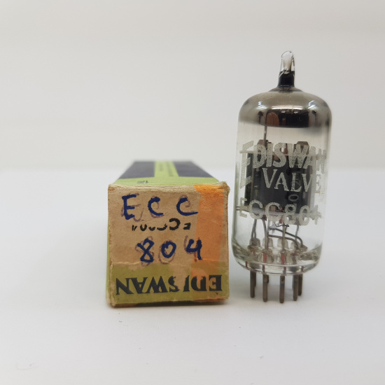1 X ECC804 EDISWAN TUBE. NOS / NIB. RC161