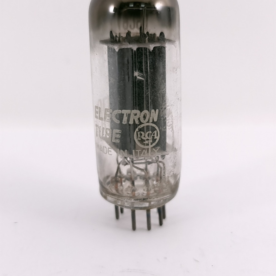 1 X 6CG7 / 6FQ7 RCA TUBE. 1950s ITALY...