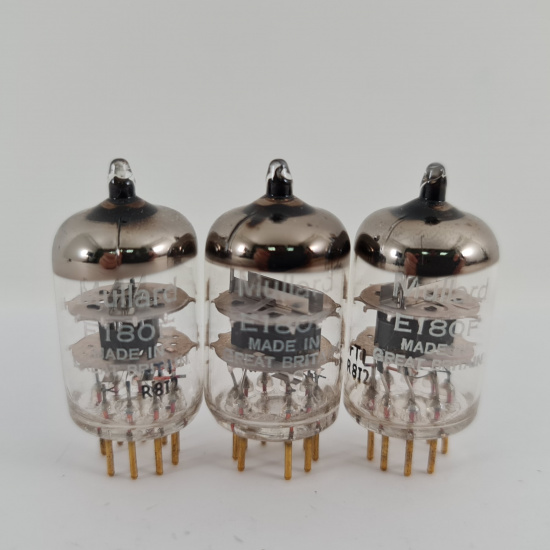 3 X E180F MULLARD TUBE. 1960s PROD....