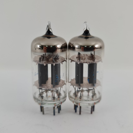 2 X 12AU7A HITACHI TUBE. 1960s PROD. COPPER RODS. 149. CH168