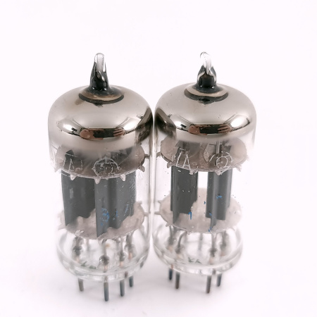 2 X 12AU7A HITACHI TUBE. 1960s PROD. COPPER RODS. 149. CH168