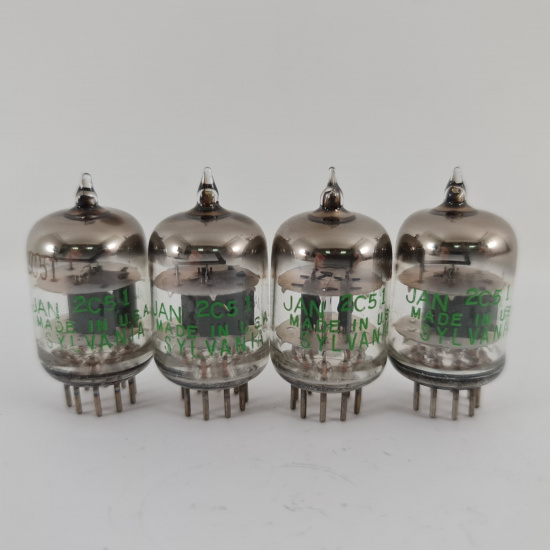 4 X 2C51 SYLVANIA TUBE. 1960s PROD....