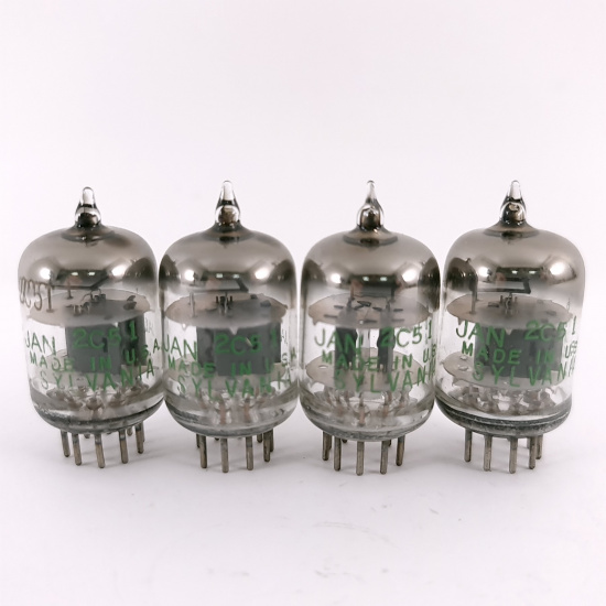 4 X 2C51 SYLVANIA TUBE. 1960s PROD....