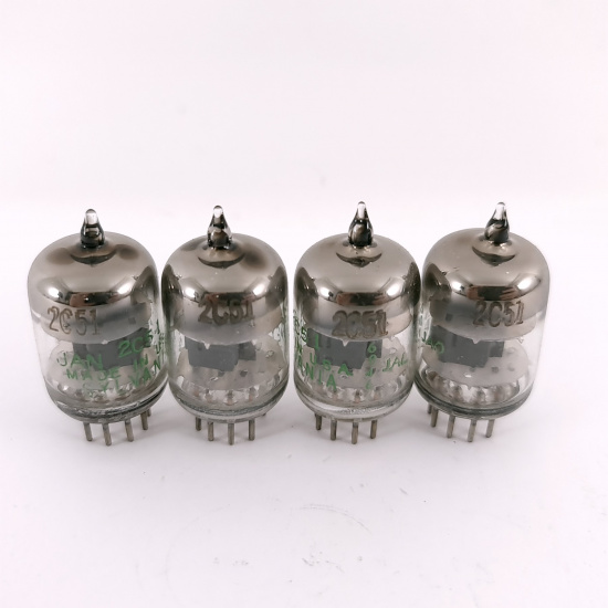 4 X 2C51 SYLVANIA TUBE. 1960s PROD....