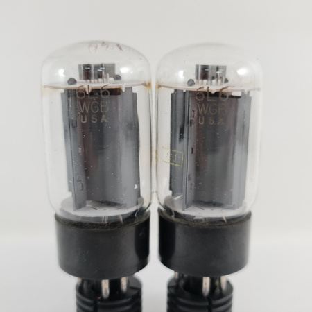 2 X 6L6WGB PHILIPS ECG TUBE. 1970s PROD. USED. 157. CH168