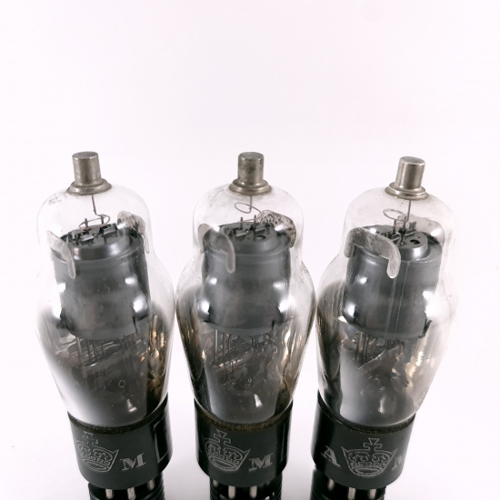 3 X 6J7G SYLVANIA TUBE. 1950s PROD....