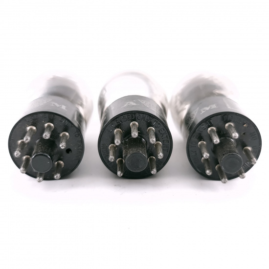 3 X 6J7G SYLVANIA TUBE. 1950s PROD....