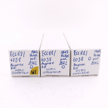 3 X ECC88 AMPEREX BUGLE...