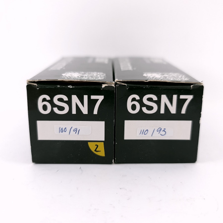 2 X 6SN7EH ELECTRO-HARMONIX TUBE. 2000s PROD. MATCHED PAIR. 2. CH169
