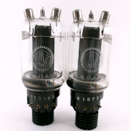 2 X RL12P50 VALVO TUBE. 1940s PROD....