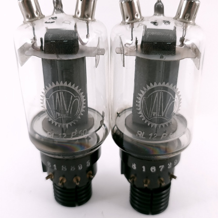 2 X RL12P50 VALVO TUBE. 1940s PROD. 9. CH169