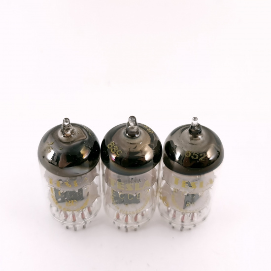 3 X ECC82 TESLA TUBE. 1950s PROD....