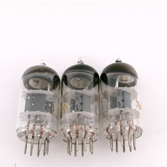 3 X ECC82 TESLA TUBE. 1950s PROD....