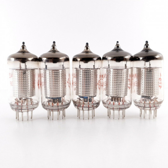 5 X 6084 / E80F NATIONAL TUBE. 1960s PROD. NOS/NIB MATCHED QUINTET. CJ  ENA