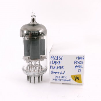 1 X ECC83 / 12AX7 RCA ATES...