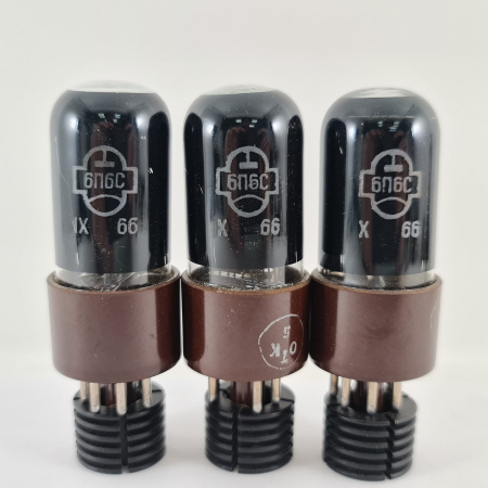 3 X 6V6GT REFLECTOR TUBE. 1960s PROD. BROWN BASE. 23. CH169
