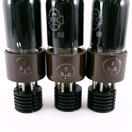 3 X 6V6GT REFLECTOR TUBE. 1960s PROD. BROWN BASE. 23. CH169