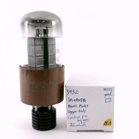 1 X JAN CHS 5932 SYLVA. TUBE. 1950s PROD. CENTRAL PIN BROKEN. USED. 25.1. CH169